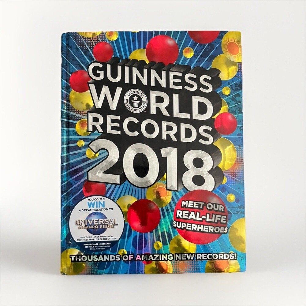Guinness World Records 2018 Hardcover First Edition Illustrated Book